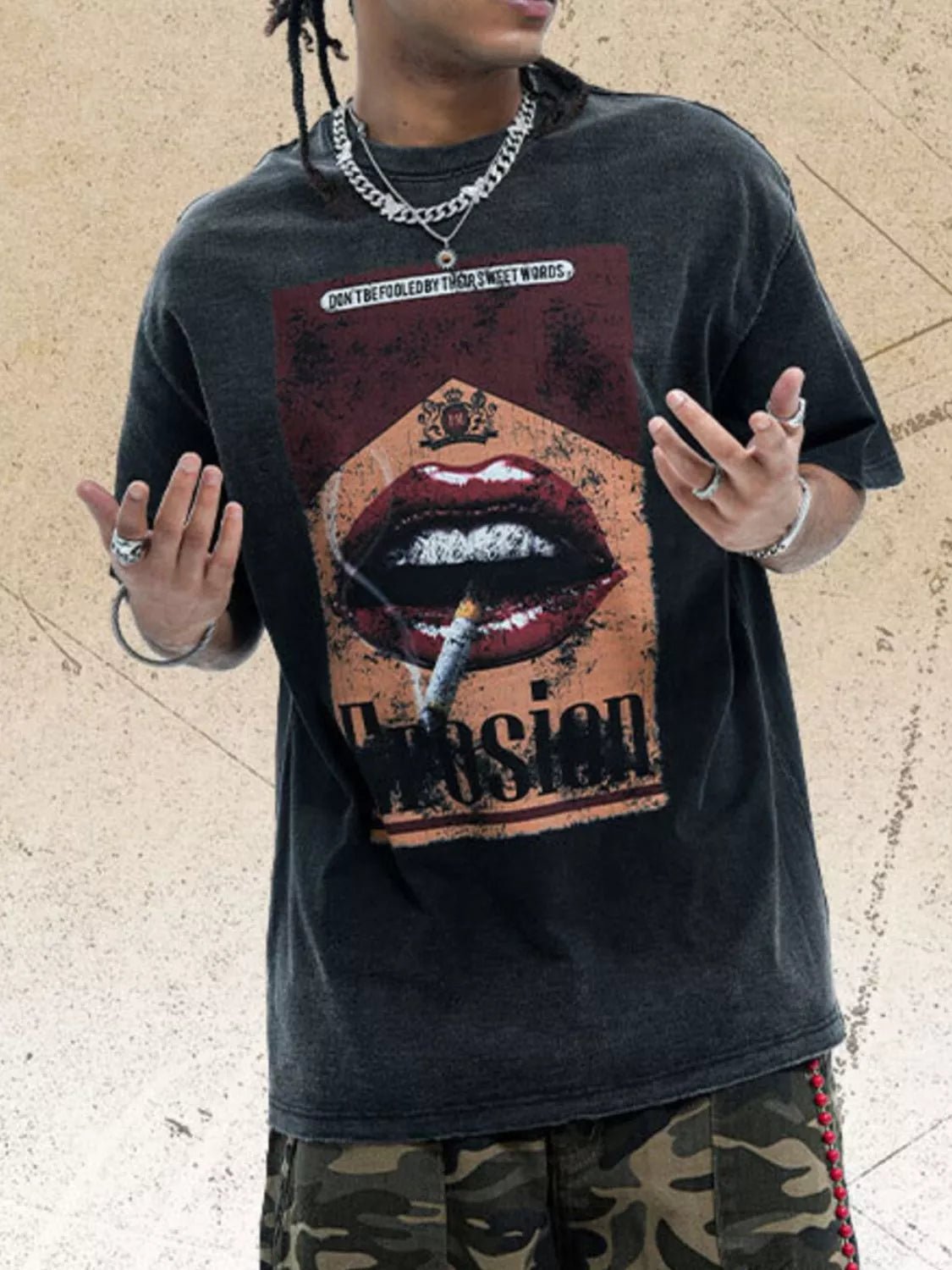 Men's Graphic Half Sleeve Tee – Bold Edition - RichDrip