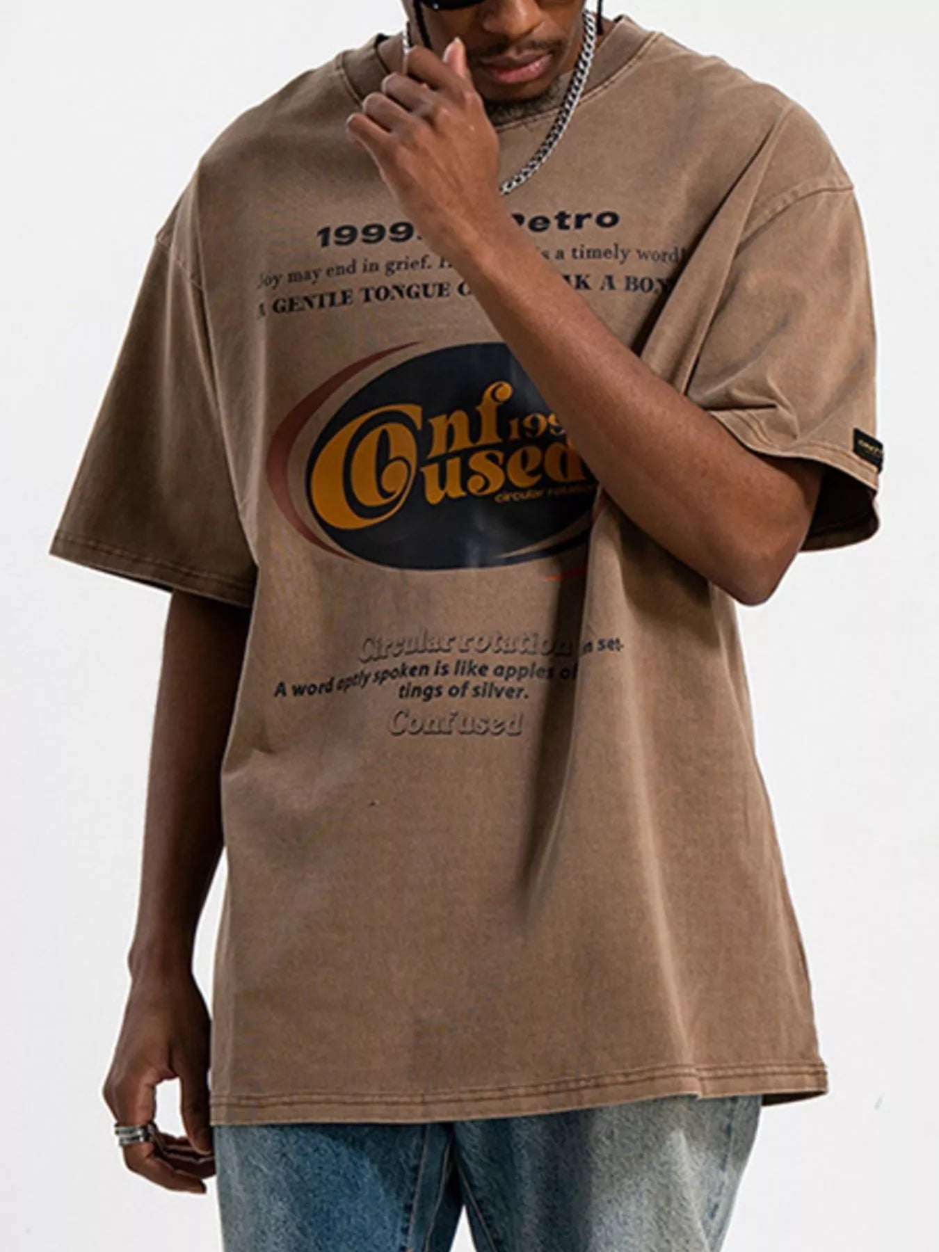 Men's Graphic Round Neck Short Sleeve T-Shirt - RichDrip