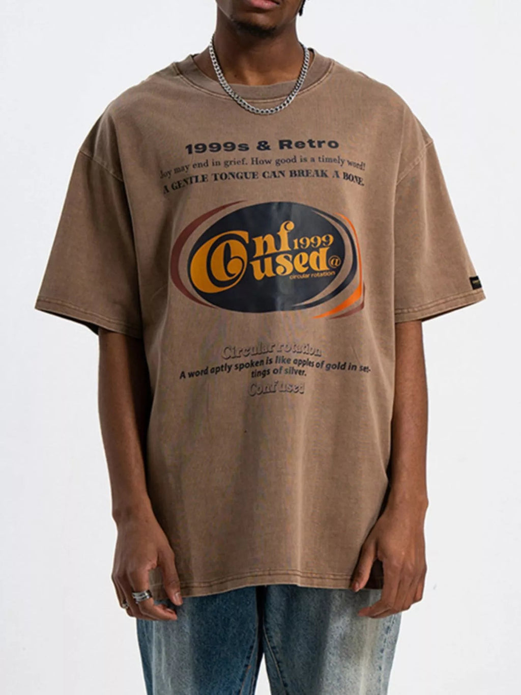 Men's Graphic Round Neck Short Sleeve T-Shirt - RichDrip