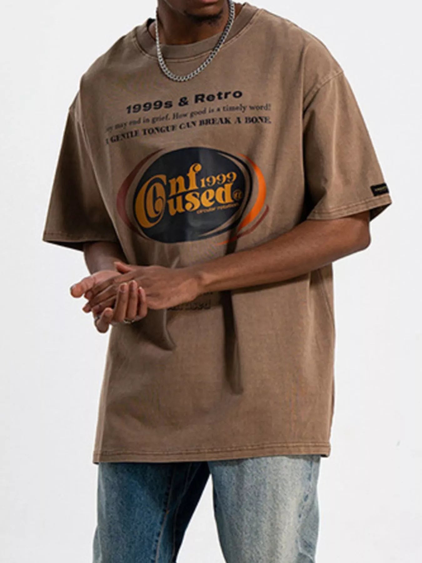 Men's Graphic Round Neck Short Sleeve T-Shirt - RichDrip