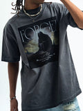 Men's Vintage Wash Graphic Oversized T-Shirt - RichDrip