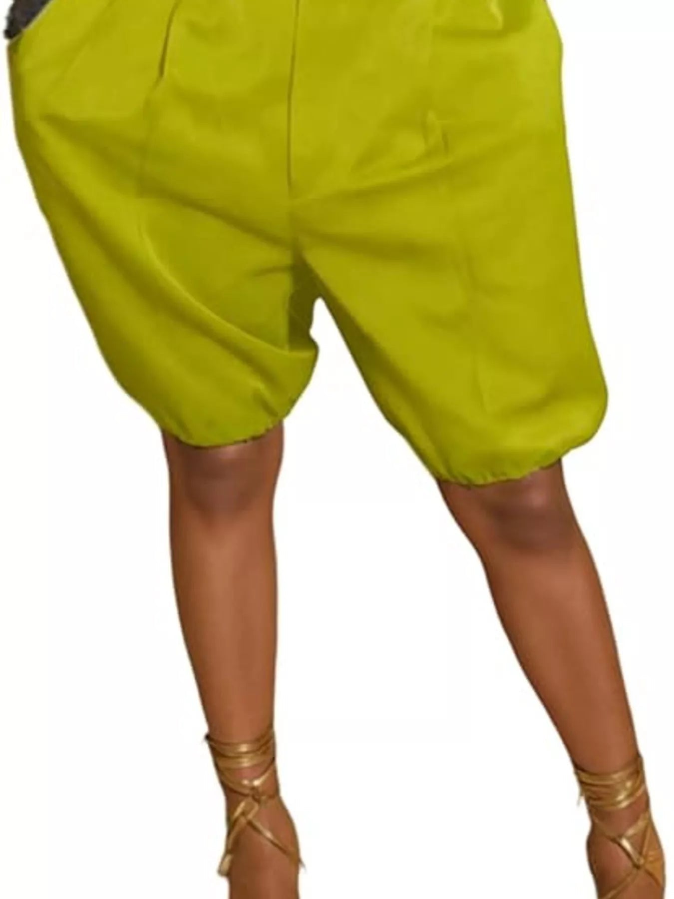 Pleated High Waist Shorts - RichDrip