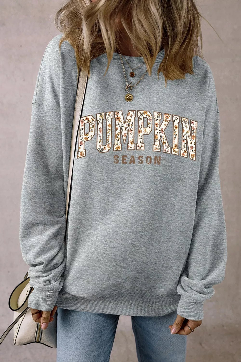 PUMPKIN SEASON Oversized Pullover Sweatshirt - RichDrip