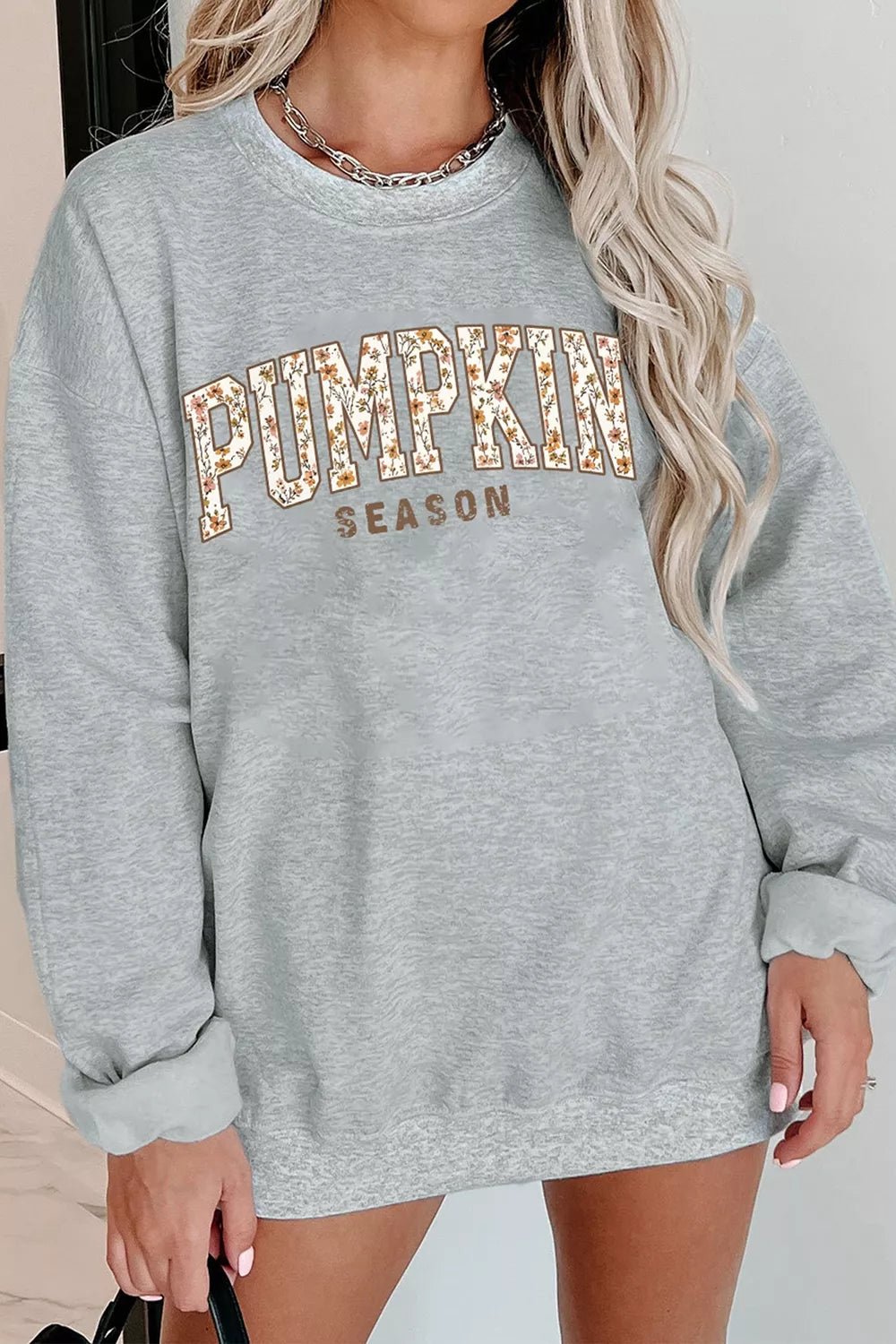 PUMPKIN SEASON Oversized Pullover Sweatshirt - RichDrip