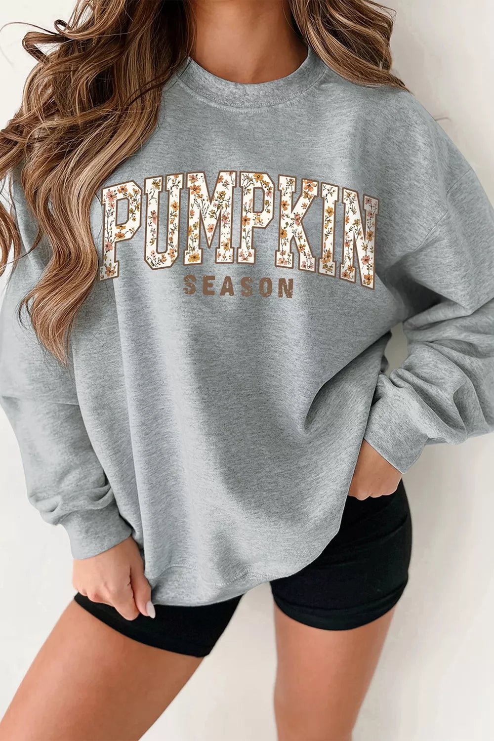 PUMPKIN SEASON Oversized Pullover Sweatshirt - RichDrip