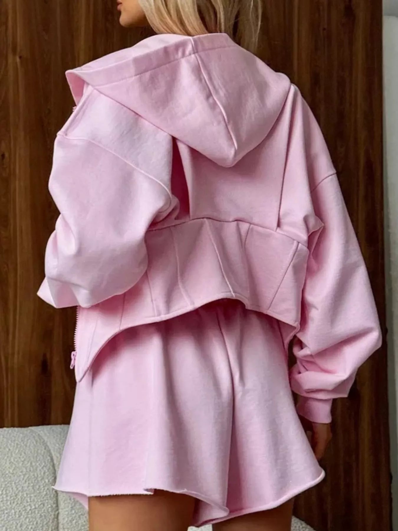 Zip-Up Cropped Hoodie - RichDrip